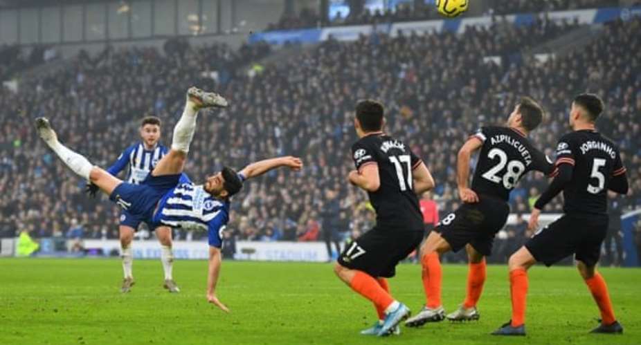 PL: Jahanbakhsh Stunner Helps Brighton Hold Chelsea To 1-1 Draw