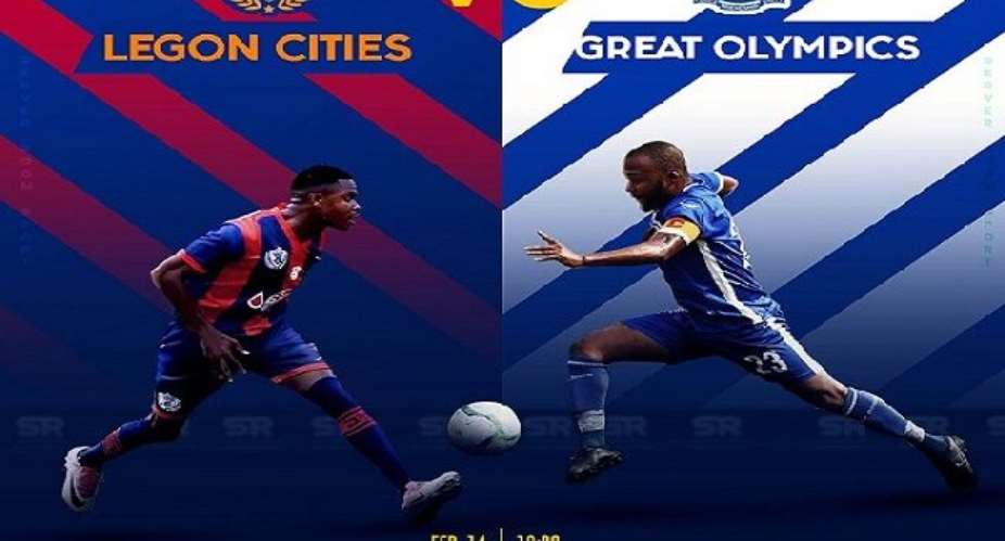 Match Report: Great Olympics Stuns Legon Cities In A Regional Derby