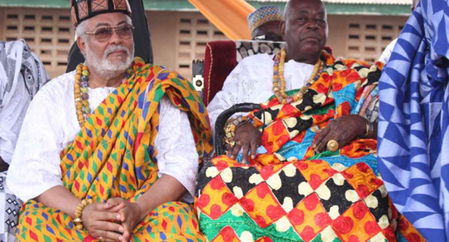 The former President and other leading chiefs at the festival