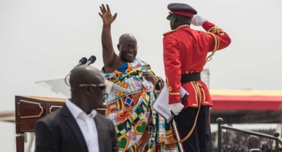 Mr Akufo-Addo succeeded in his third attempt to be elected president