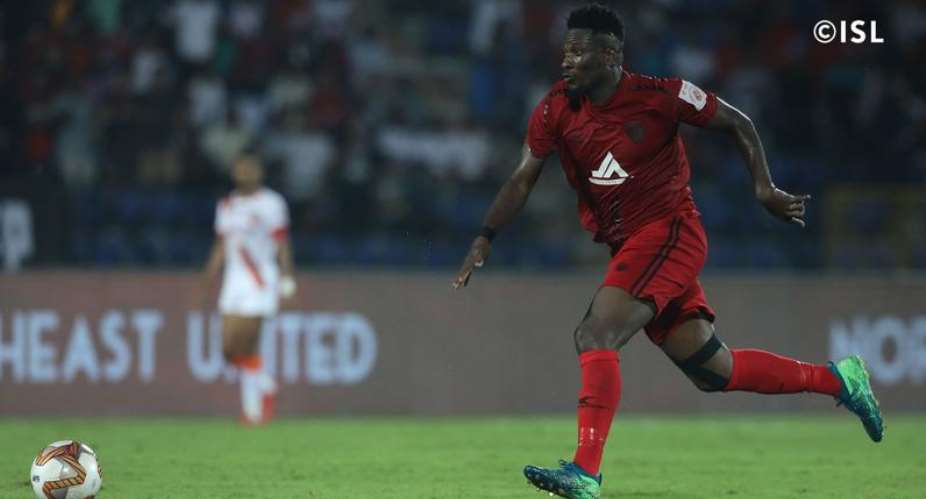 Asamoah Gyan Excited With His Second Home Goal For NorthEast United FC In India