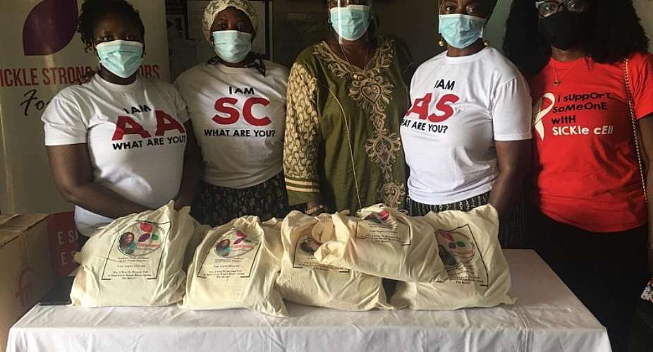 Sickle Cell Warrior Foundation gives to Korle Bu Hospital