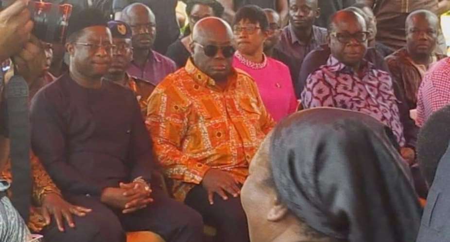 President Akufo-Addo Visits Late Agyarko's Family