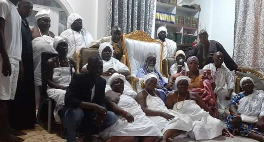 The Chief Priests in a group photo with the National Chief Imam.