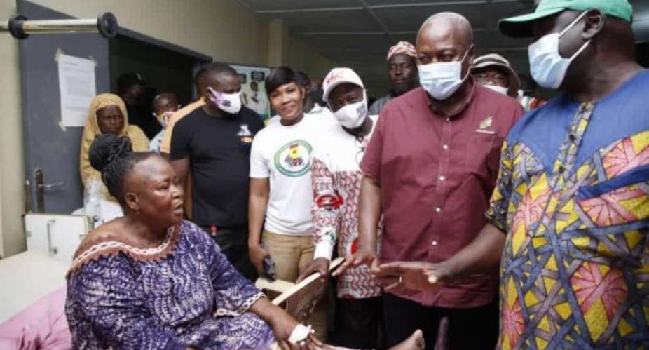 Ejura: Mahama Pays Medical Bills Of Injured NDC Supporters