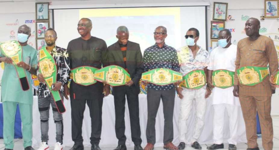 Time to revive professional boxing in Ghana - Abraham Kotei Neequaye at unveiling of new belts