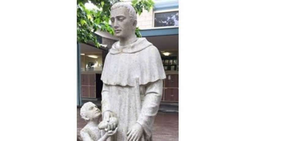 Appearing Too Gross And Weird A Catholic School Statue Has Been Covered Up
