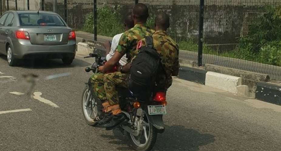 Comedian, Alibaba Disgraces Nigerian Soldiers over Helmet