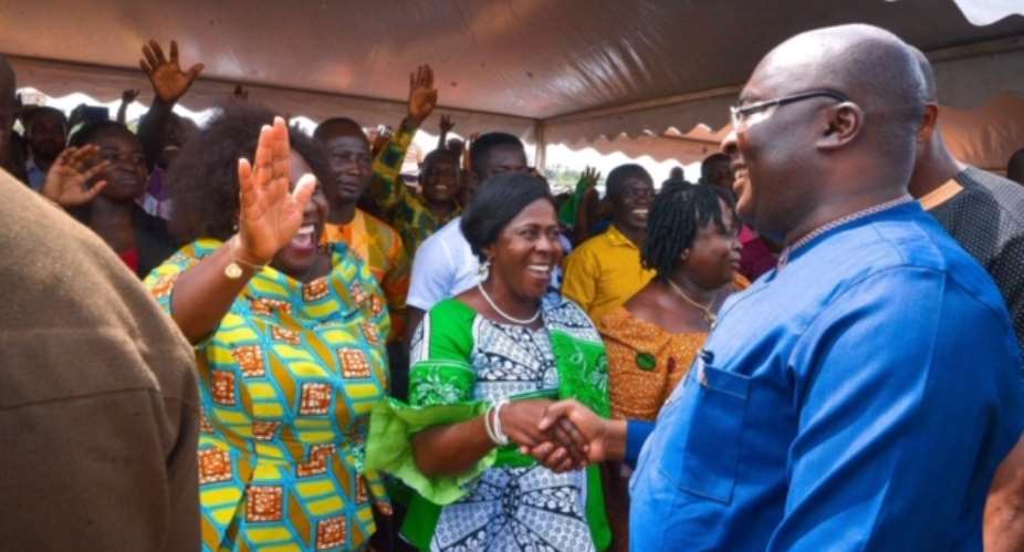 Little Edna Sparks Nyinahin As Bawumia Cuts Sod For Sinohydro Projects In Atwima Mponua