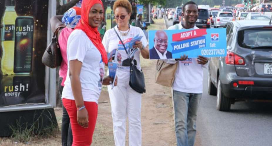 Samira Bawumia joined Angelina Ofori-Atta and others to campaign
