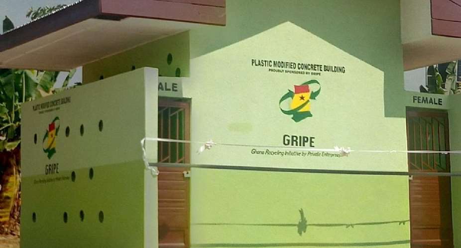 GRIPE donates sanitation facility to Domeabra MA JHS
