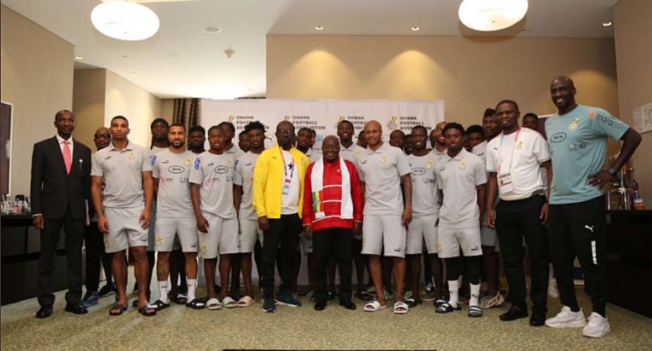 2022 World Cup: President Akufo Addo visits Black Stars camp ahead of Portugal showdown PHOTOS