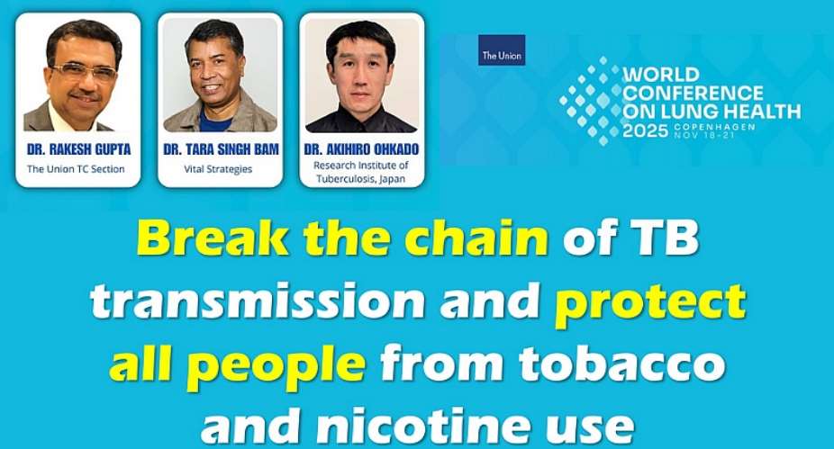 Tobacco-free and nicotine-free future is a bedrock to deliver on #EndTB and SDGs