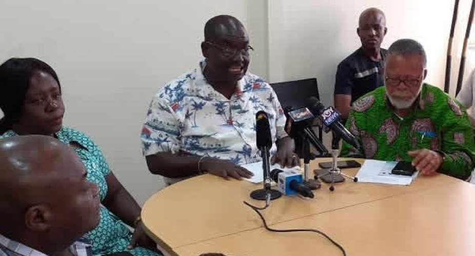 Isaac Bampoe Addo M addressed the press conference