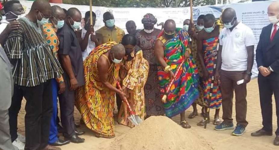 Sanitation Minister Cut Sod For 55,000 Water Capacity Supply Project