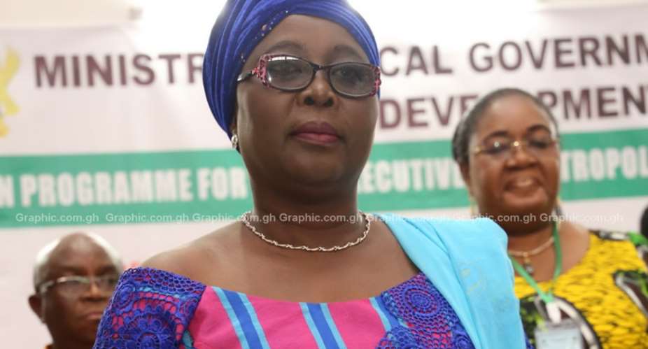 Hajia Alima Mahama, the Minister of Local Government and Rural Development