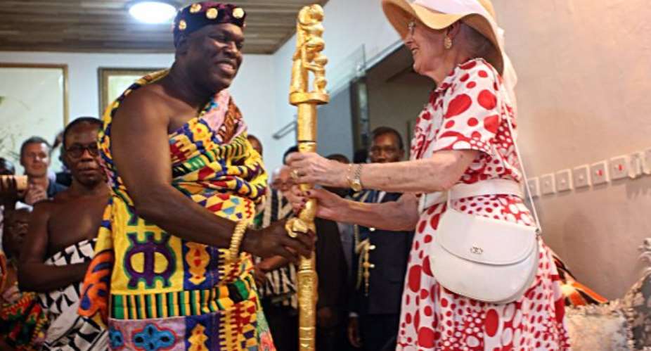 The Historic Visit Of Danish Queen Margrethe II To Akwamufie