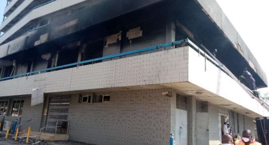 UPDATE: GCB Bank Fire Started From Storeroom