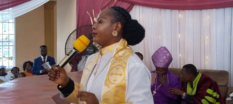 Florence Ampofo Mrs. of The Divine Crusade International Temple at Pakyi Number One