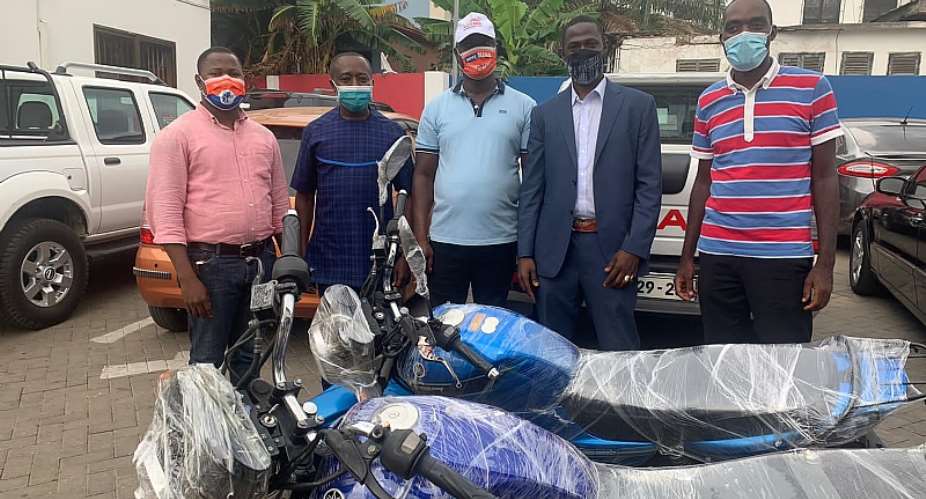 Tokyo Chapter Of NPP Japan Branch Donates Motorbikes To Fanteakwa South Constituency