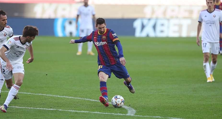 Messi Stars To Inspires Barcelona To Heavy 4-0 Win Against Osasuna