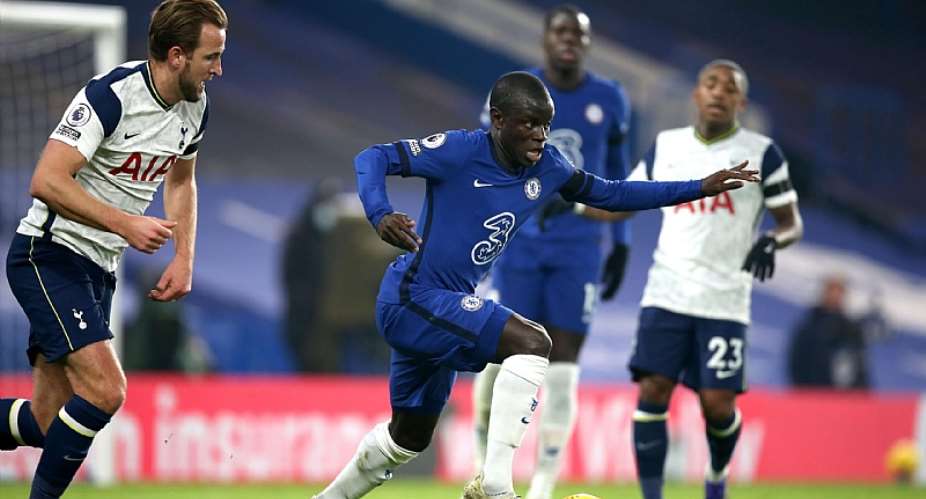 N'Golo Kante of Chelsea during the Premier League match between Chelsea and Tottenham Hotspur at Stamford Bridge on November 29, 2020 in London, United KingdomImage credit: Getty Images