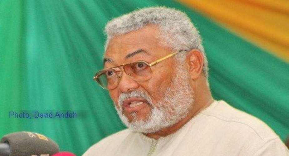 Refrain from harsh language; be firm - ex-Prez Rawlings