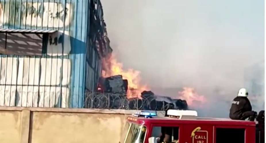 Fire Destroys Tissue Paper Factory In Budumburam
