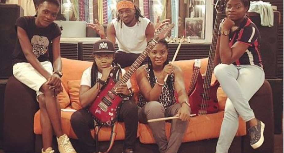 Singer, Paul Okoye Unveils All-Female Band