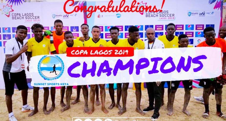 Keta SunSet Win 2019 Copa Lagos Beach Soccer Cup