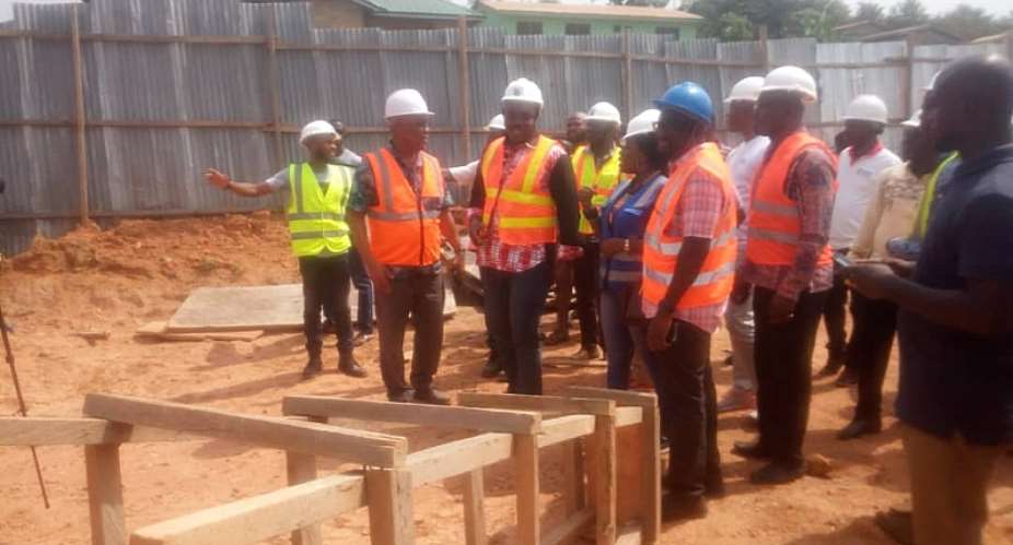 Sports Minister Impressed With Work Done So Far On Axim Sports Stadium