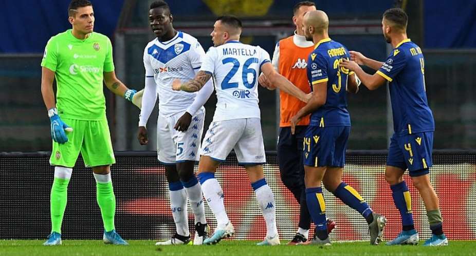 Balotelli Threatens To Leave Pitch After Racist Abuse At Verona