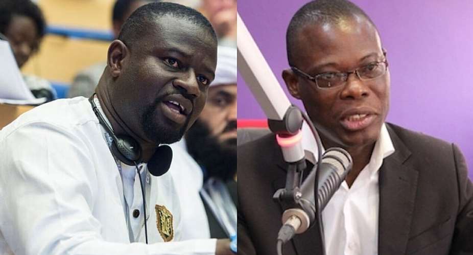 Frank Annoh-Dompreh left and Fiifi Kwetey