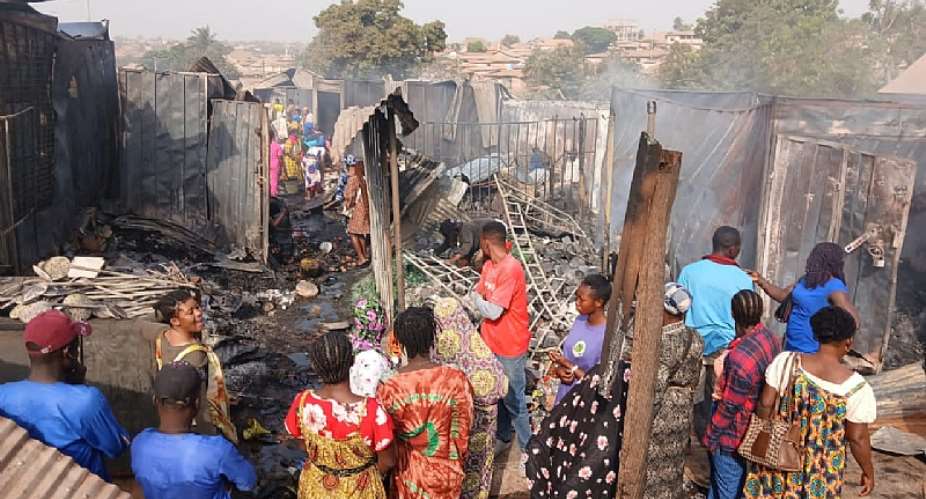 Techiman Central Market fire victims appeal for urgent support