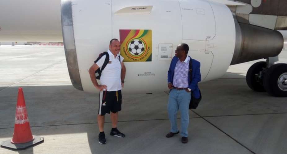 2017 AFCON: Ghana branded aircraft takes Black Stars to Gabon for AFCON campaign