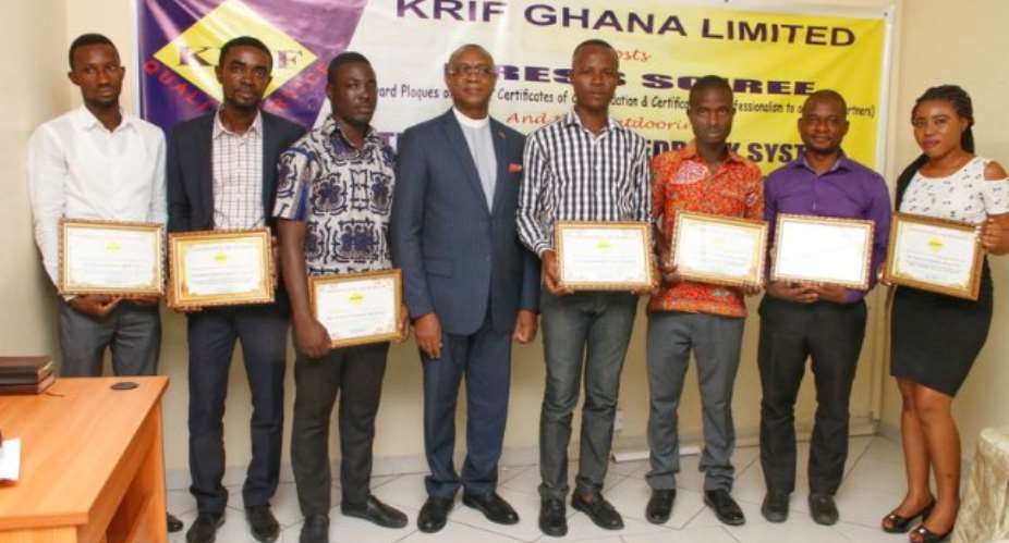 Krif Ghana Take Journalists Through Customer Feedback Device