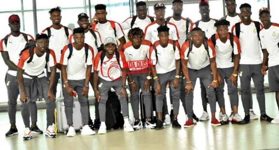 CAF U-23 AFCON: Ghana Depart For Egypt PHOTOS