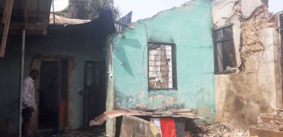 Fire Destroys 8 Rooms, Shrine At Anloga