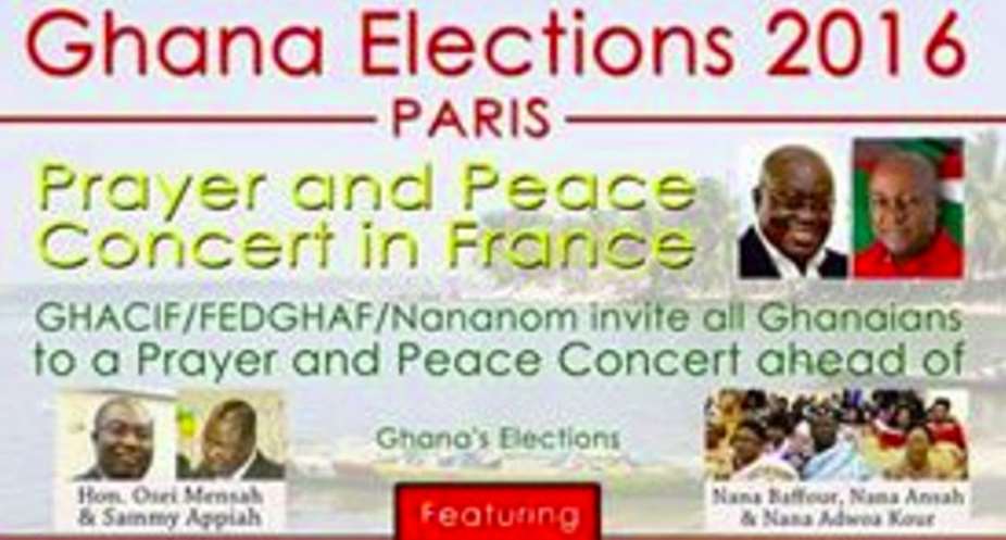 Ghanaian Community in France Calls for Peaceful Elections