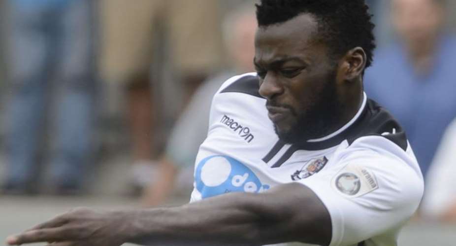 Ghanaian center-forward Ofori-Acheampong scores consolation goal for Dartford in English FA Cup