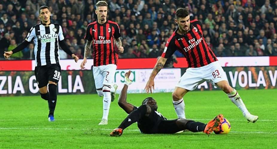 Udinese Coach Bemoans Nicholas Opokus Error In AC Milan Defeat