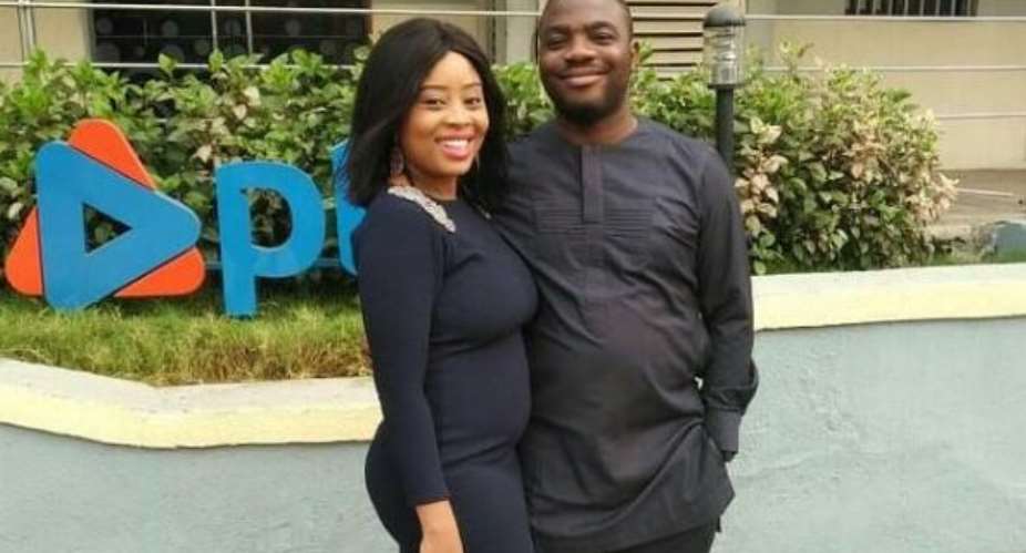 Singer, Benita Okojie Steps out with Hubby After Baby delivery