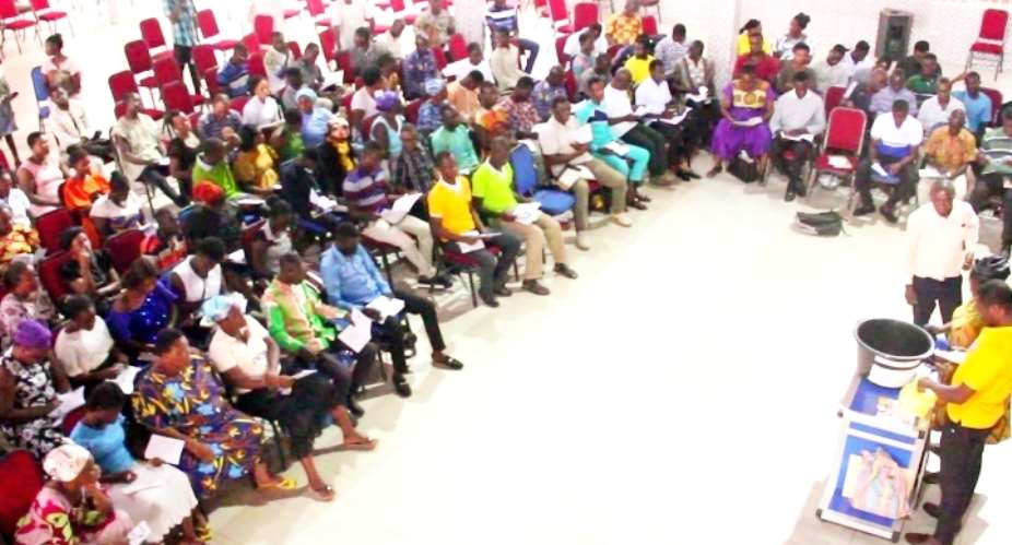 Obuasi Area PEMEM trains church members on entrepreneurial and vocational skills