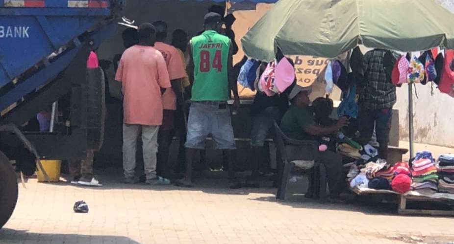 Nungua lorry station hijacked by drug dealers, addicts as commuters flee for safety