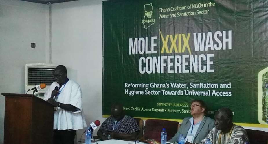 Martin Dery addressing participants at the 29th Mole Conference in Sogakope