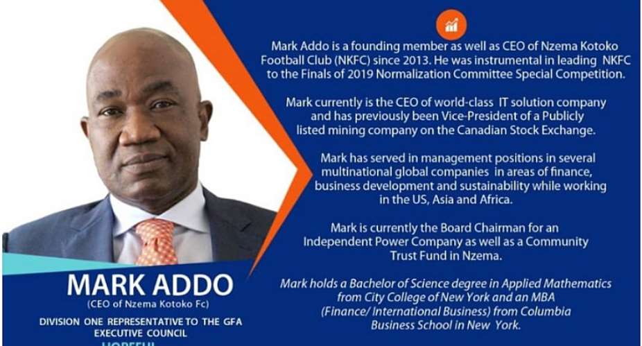 Profile Of New GFA Vice President Mark Addo