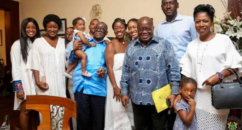 Nana Akufo Addo and family, will he give every Ghanaian such a smile? Photo credit: Media Ghana