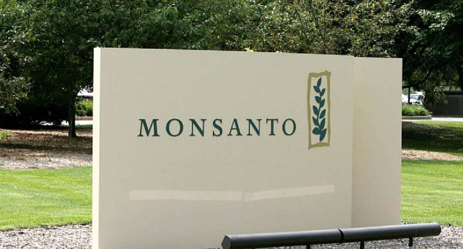 The entrance to the Monsanto Company, headquartered in St. Louis, is shown in a file photo from June 28, 2005.  AP PhotoJames A. Finley, File