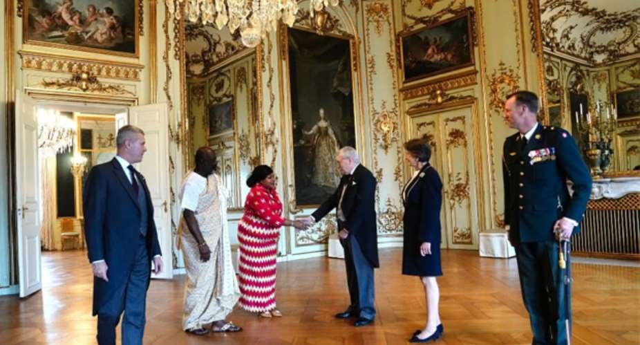 Ambassador Sylvia Annoh present credentials to Queen of Denmark