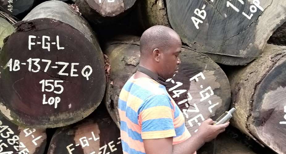 Banner Image: Logs harvested outside of TSC A2 barcoded TTCRGI and FGL, according to a new report. Photo credit: Independent Forest Monitoring Coordination Mechanism.